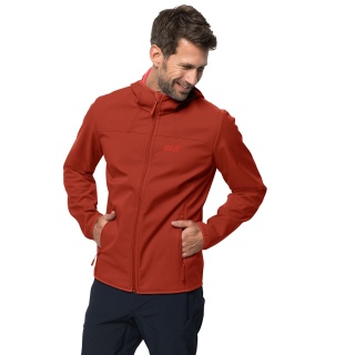 Jack Wolfskin Softshell Jacket Northern Point (windproof, water-repellent, PFC-free) red Men